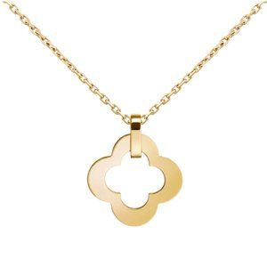 Van Cleef & Arpels Byzantine Alhambra pendant, large model, 18K yellow gold.